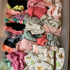 3 month baby girl bottoms and pajamas